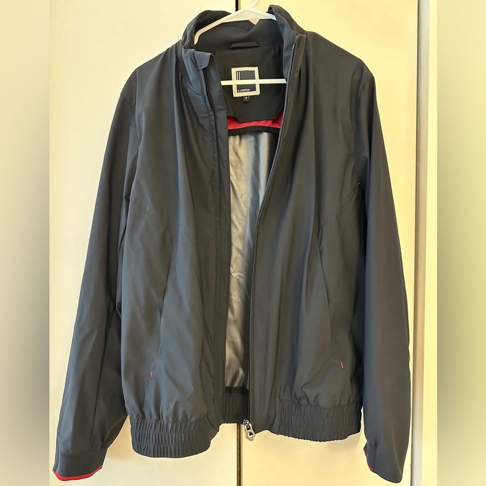 IL LANIFICIO - men’s windbreaker in navy blue. Size Small. Beautiful! NEW